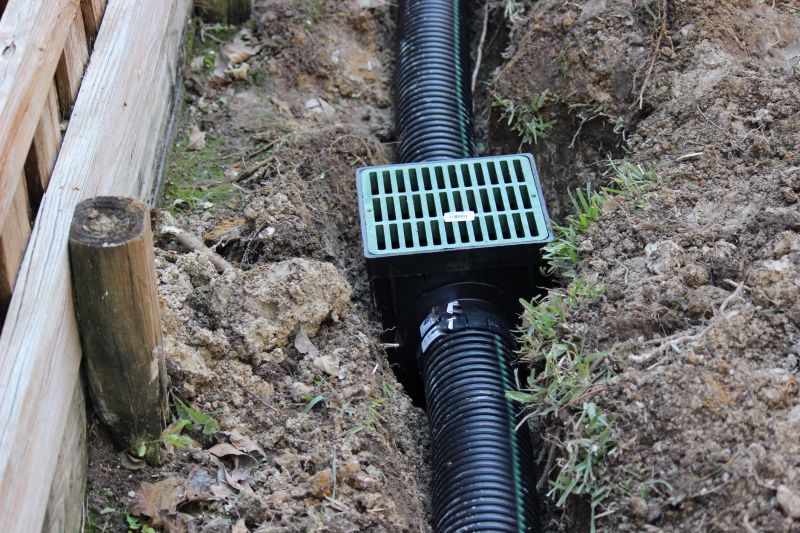Underground Drainage Pipe Setup