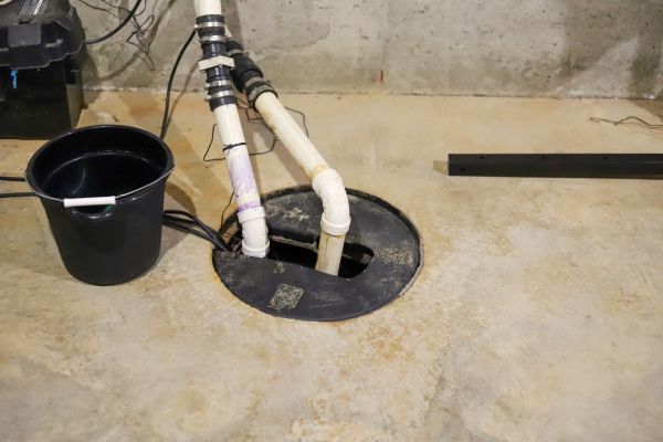 Interior Basement Drainage in Bellevue